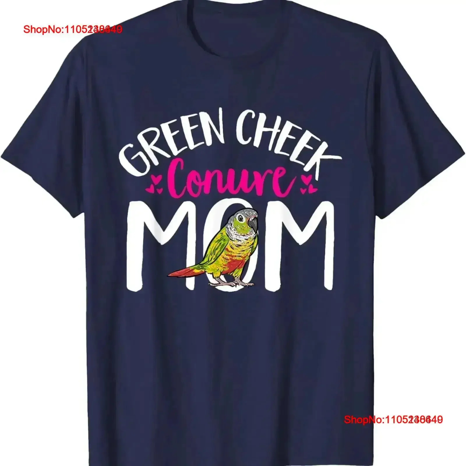 Green Cheek Conure Mom Bird Parrot T Shirt vintage Washed Top For Everyday Wear Comfortable designer clothes Slightly  vintage
