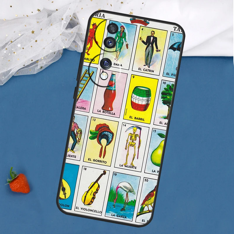 Mexican Bingo Loteria Case For Honor Magic 7 5 6 Lite 8 Pro 200 400 50 70 90 X8c X8b X9a X9b X9c X9d Win RT Cover view 2