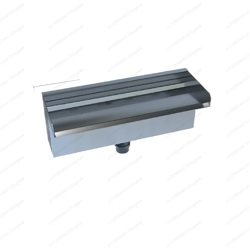 Stainless steel waterfall fish pond water curtain landscaping flowing water wall landscape courtyard outdoor fountain