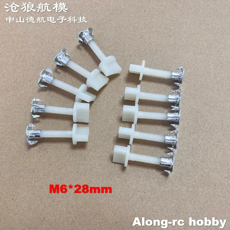 10 Stück 4 mm oder 5 mm oder 6 mm Nylon-Schrauben, Handschrauben für Modellflugzeuge, DIY RC-Flugzeug, Flugzeug, Gasflugzeug, Teil – Detail 18