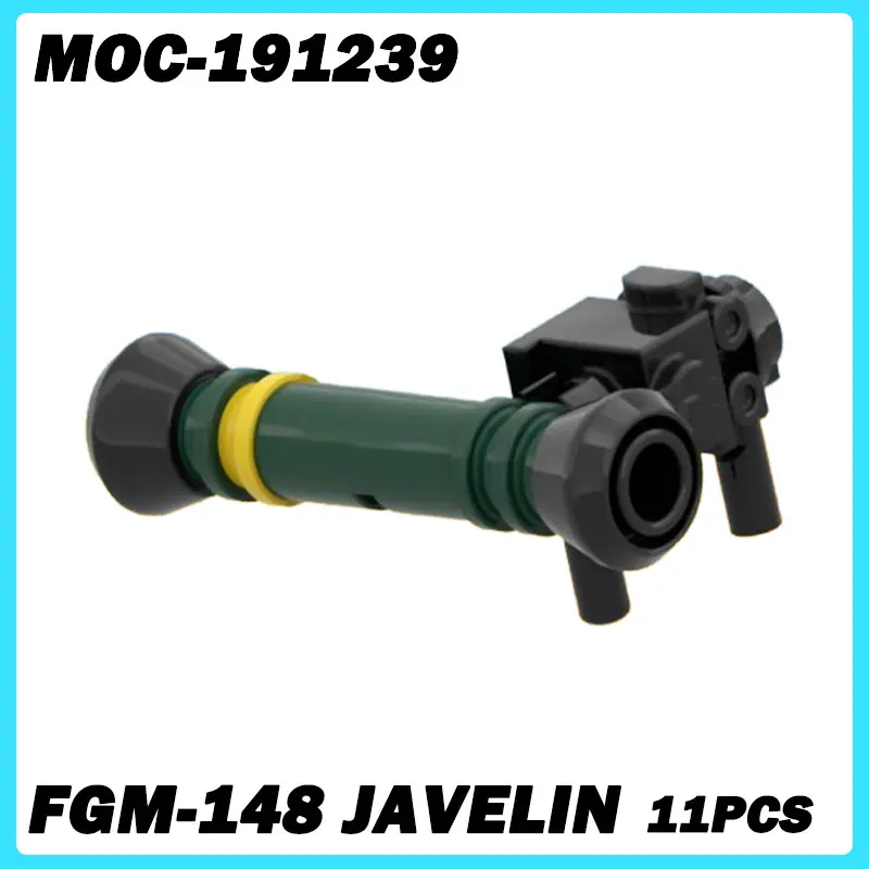 

MOC-191239 WW II Military Vehicle Series FGM-148 Javelin Building Blocks DIY Model, Bricks, Puzzle Toys for Birthday Gifts