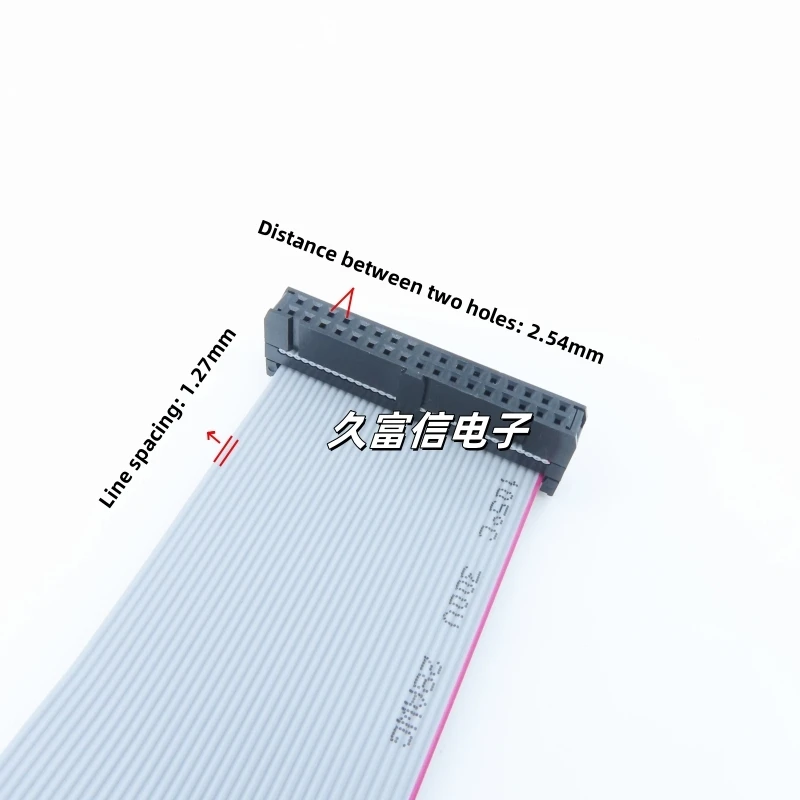 1pcs FC-34P Flat Cable 2.54mm Pitch 2*17Pin IDC Cable 10cm 20cm 30cm Gray Flat Ribbon Data Connection Cable JTAG Download Cable - Image 2