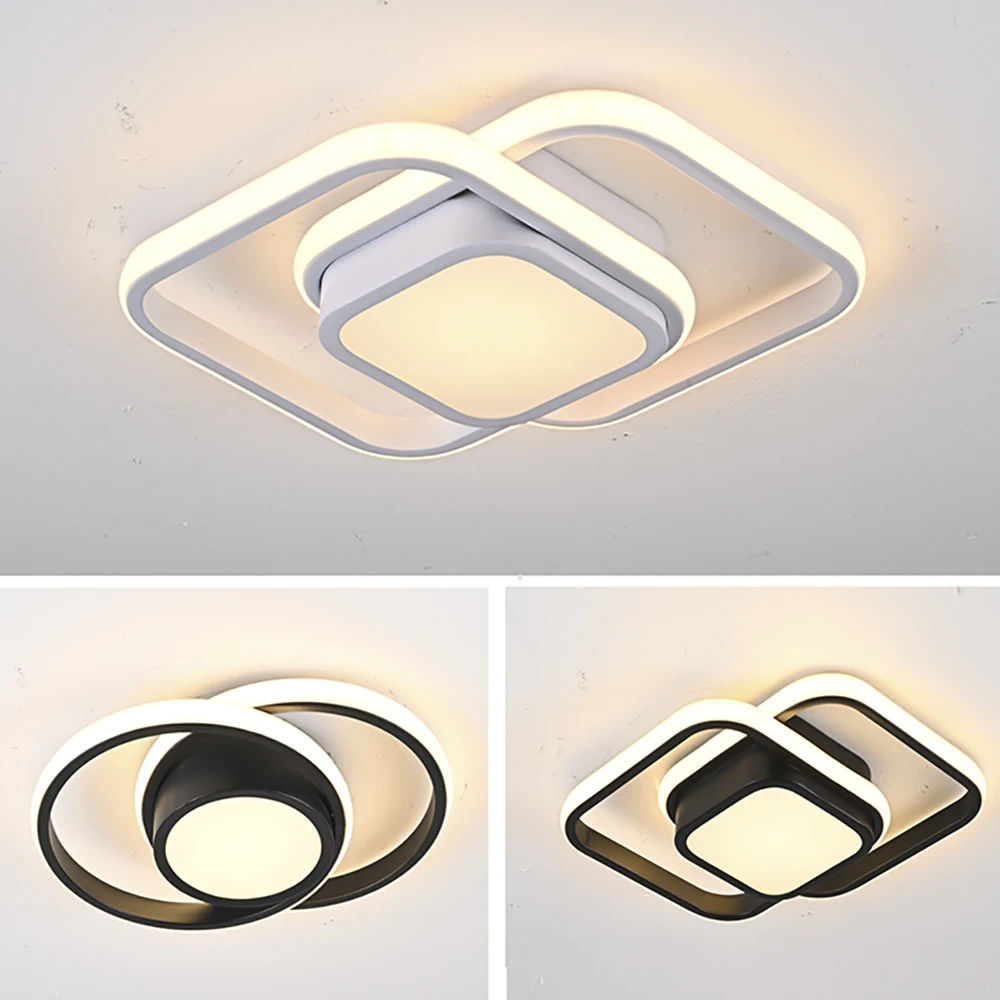 Modern LED Aisle Ceiling Light Minimalist ceiling Lamp Black White Lamp For Entryway Closet Cloakroom Led Ceiling Fixture Luster