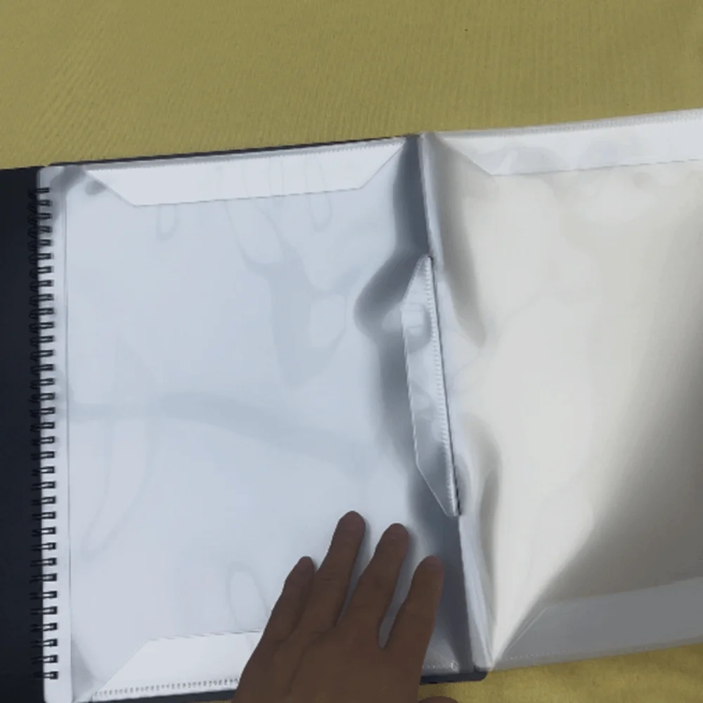 تصميم صفحة متصلة، مجلد نقاط الموسيقى متعدد الطبقات، قابل للفصل للكتابة، مجلد نقاط موسيقى البيانو، 40 جيوب مرنة