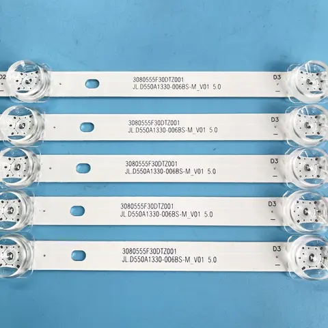 JL.D550A1330-006BS-M_V01 5.0용 LED 백라이트 스트립 10 램프 3080555 F30DTZ001 SMT55N30UC2M1B1 55DM7700 CX550DLEDM 디엑스 U55E7000E