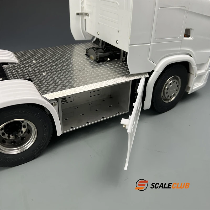 Scaleclub tamiya 770s upgrade chassis in metallo anti -slide decorativo board toolbox