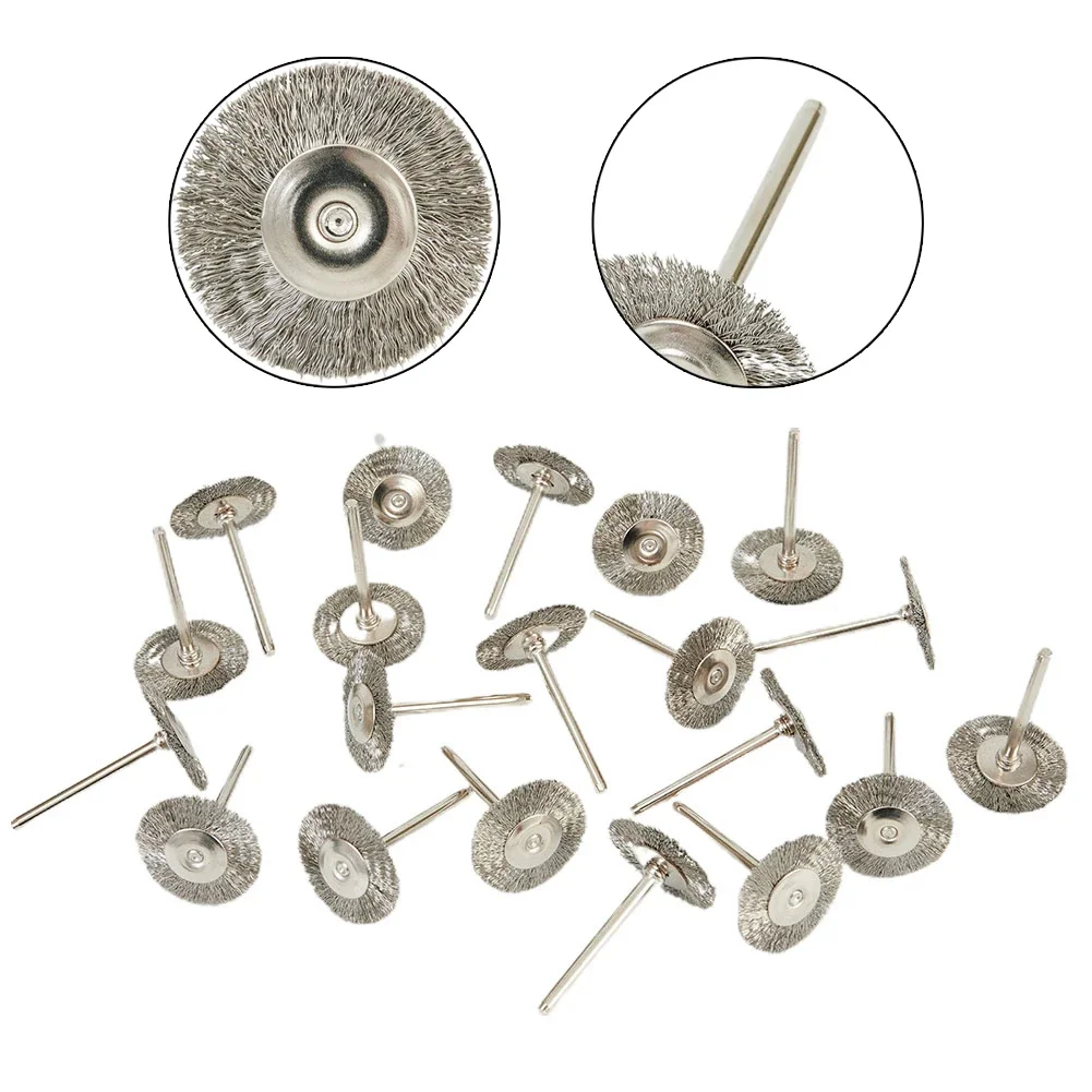 

Cleaning Wire Brushes Deburring Metal Pads Shank Brush Parts Polishing Replacement Rotary Tools Scouring Scrub