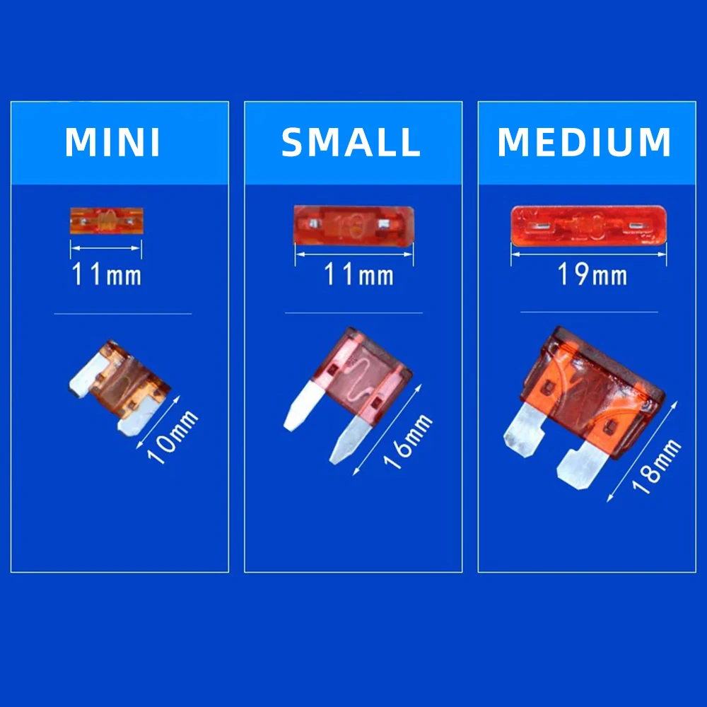 5pcs Car Fuse Holder Add-a-circuit TAP Adapter Micro Mini Standard Blade Fuse Non-Destructive Modification of Wire Fuses