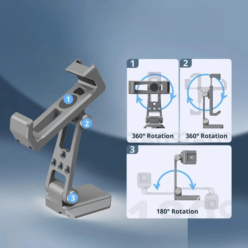 

Mini Stabilizers and Arca-Type Tripod with Cold Shoe Phone Support Holder for Arca-Standard for DJI RS 4 Mini RS 3