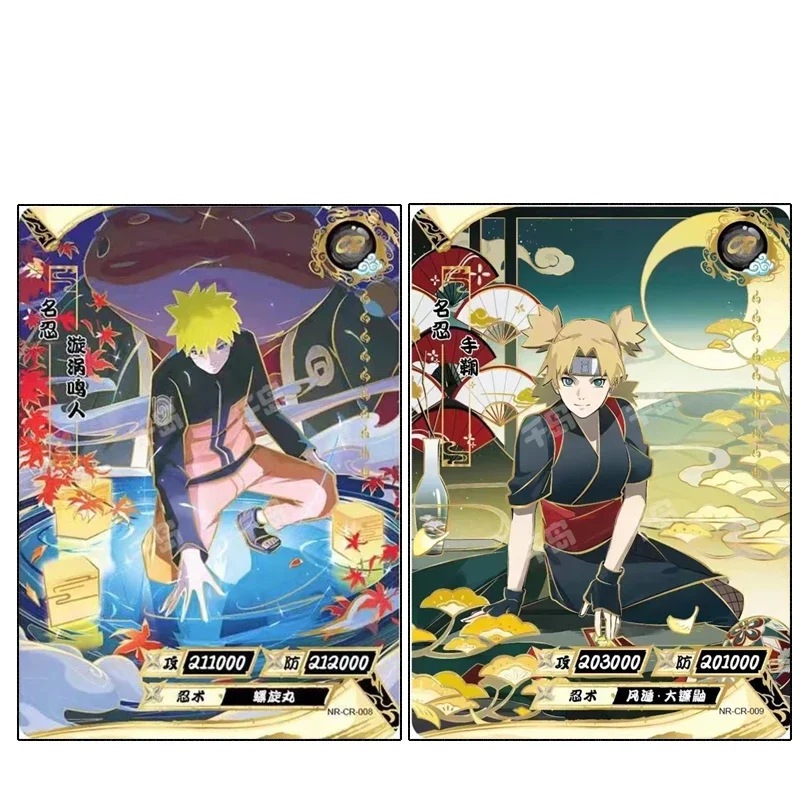 Naruto CR cards KAYOU Tsunade Sakura Haruno Sasuke Uchiha Jiraiya Hinata Hinata Ino Yamanaka Boys collect card holiday gifts