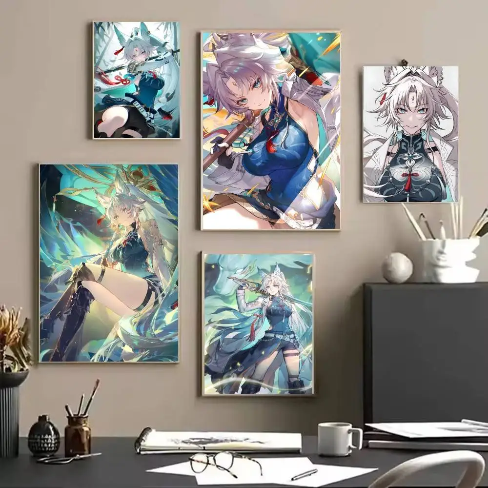 Feixiao Honkai Star Rail Game Poster and Prints Wall Art Pictures for Modern Bedroom Game Room Home Decor