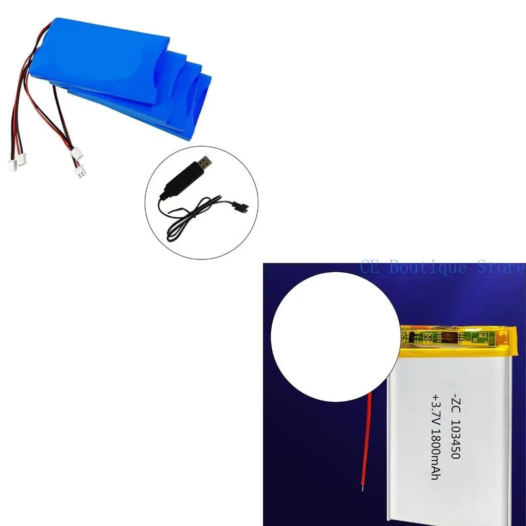 652F 18650 Lithium Battery Cable 3.7V 2Pin Forward Cable for Remote Car