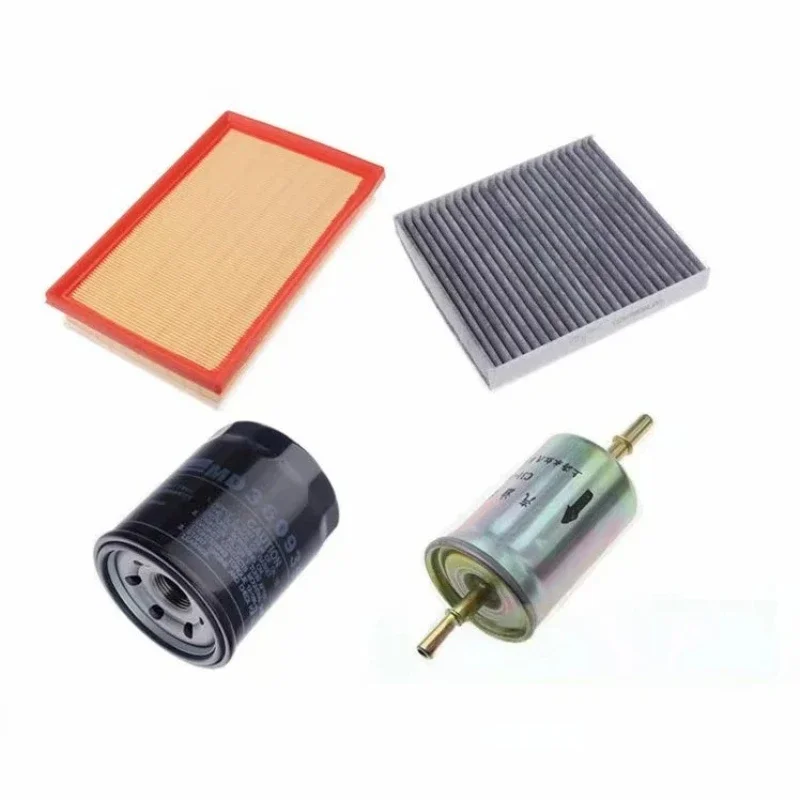 

4pcs Filter Set For BAIC Senova X35 1.5L Cabin A/C Fresh Air Fuel Gas Oil Filter Kit Car Accessories A00031477 2301011044