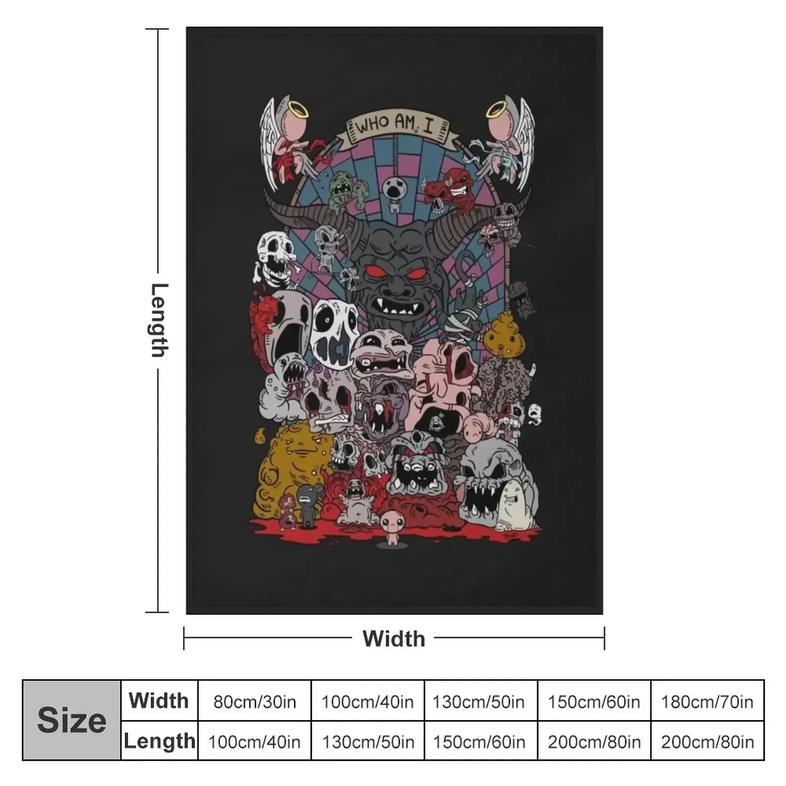 the binding of isaac Throw Blanket Travel Comforter Personalized Gift Luxury Throw Blankets