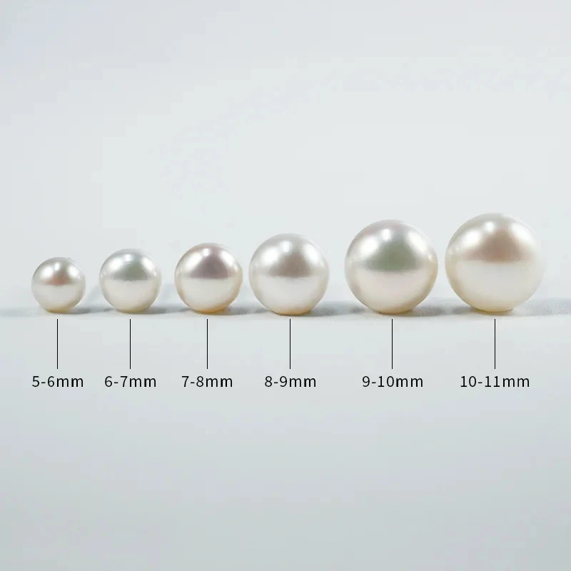 100% Natural Pearls Stud Earrings Bead Half Drilled Hole Freshwater Pearl Bread Beads for Jewelry Making DIY Earring Accessories