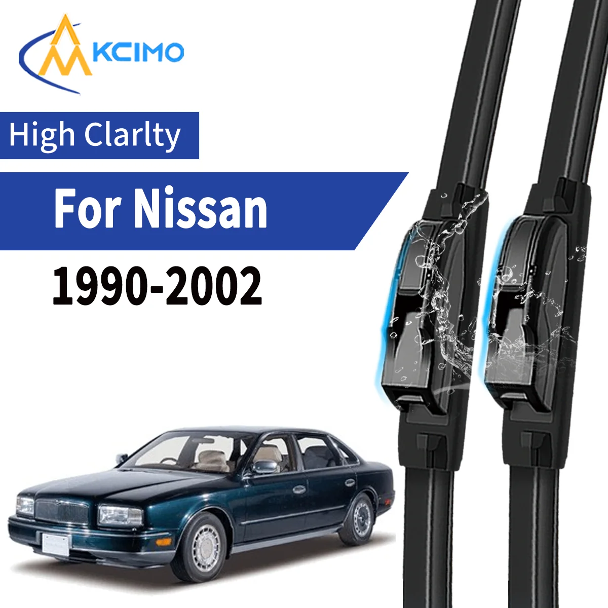 

2pcs Car Front Wiper Blades For Nissan President 90-02 Windscreen Windshield Wipers Silent Rubber Auto Accessories Replacemen