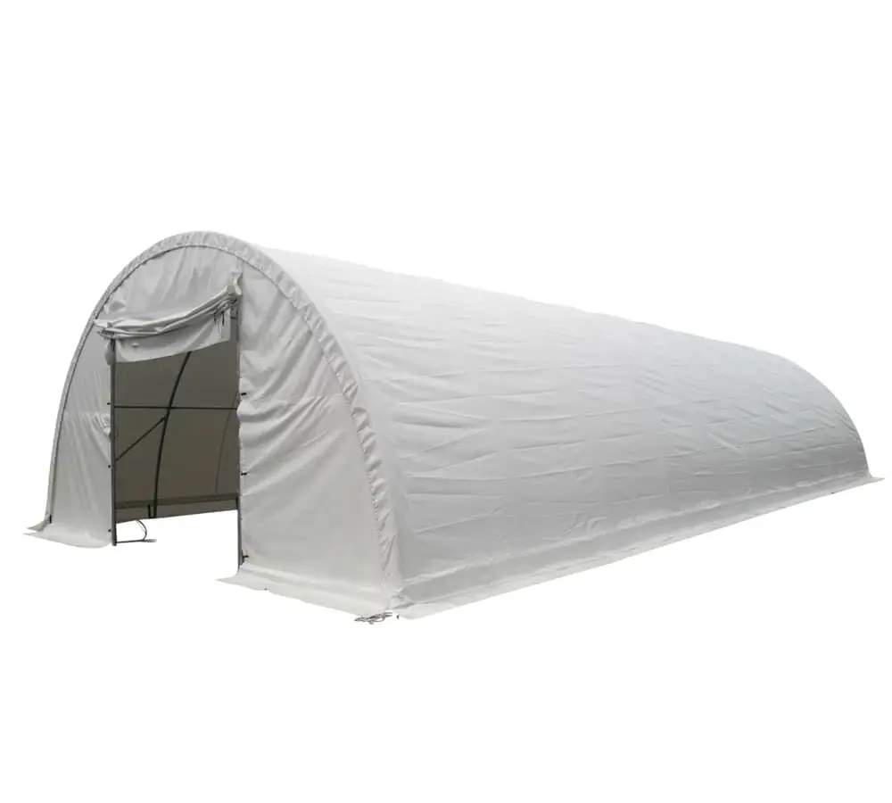 30'x65'x15' PVC Hay Shelter Outdoor Shed for Motorcycle & Boat UV Waterproof Heavy Duty Galvanized Steel, Customized