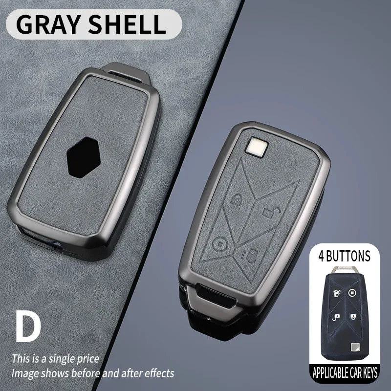 Zinc Alloy Car Key Case for Renault Pickup Truck Lorry Gama Seris T C K Ignition Euro Remote Fob Ring Cover 4Buttons Accessories view 2