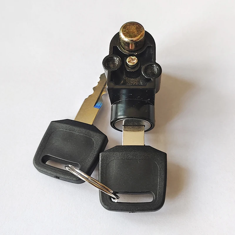Bicicleta elétrica Battery Box Lock, E-bike, cabeça grande, anti-roubo, bloqueio frontal, bloqueio da bateria