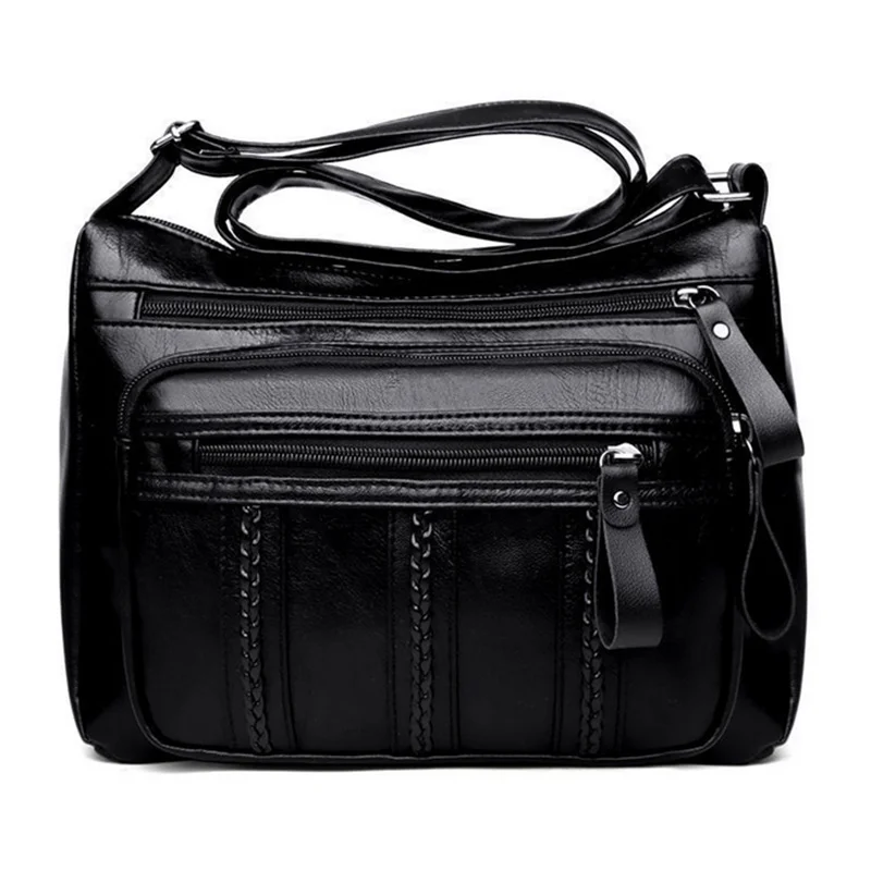 Designer Brand Handbags Women Crossbody Bag Soft Pu Leather Shoulder Bag Good Quality Messenger Bag Small Size Purse Ladies Tote