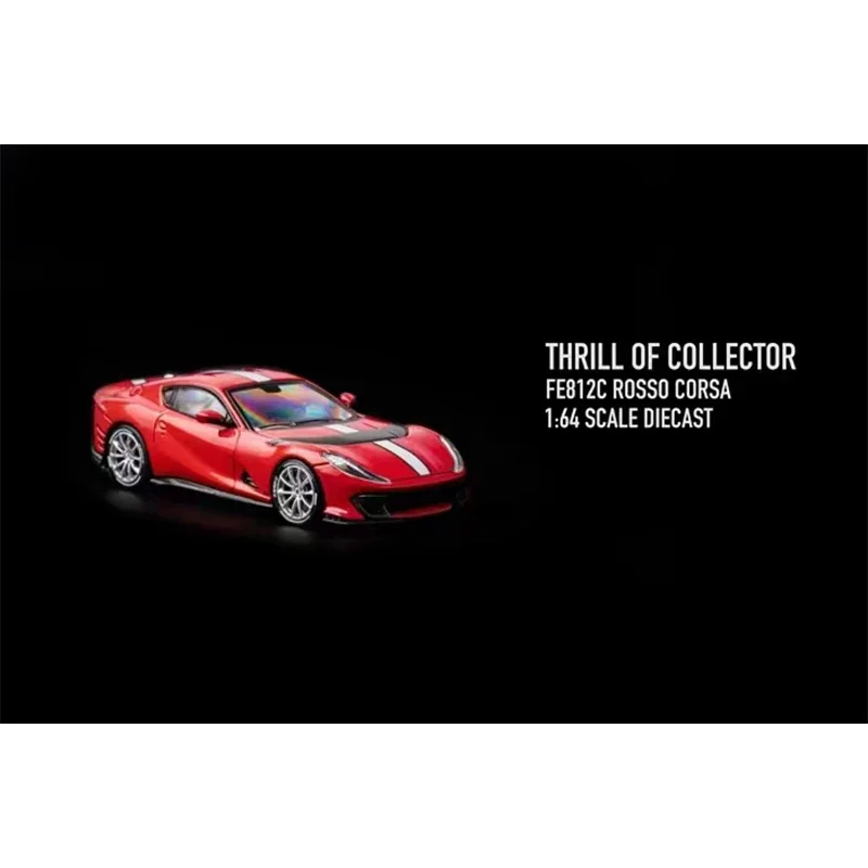 PreSale TOC 1:64 812C Competizione V12 FUELME Subsidiary Diecast Diorama Car Model Collect Miniature Toys