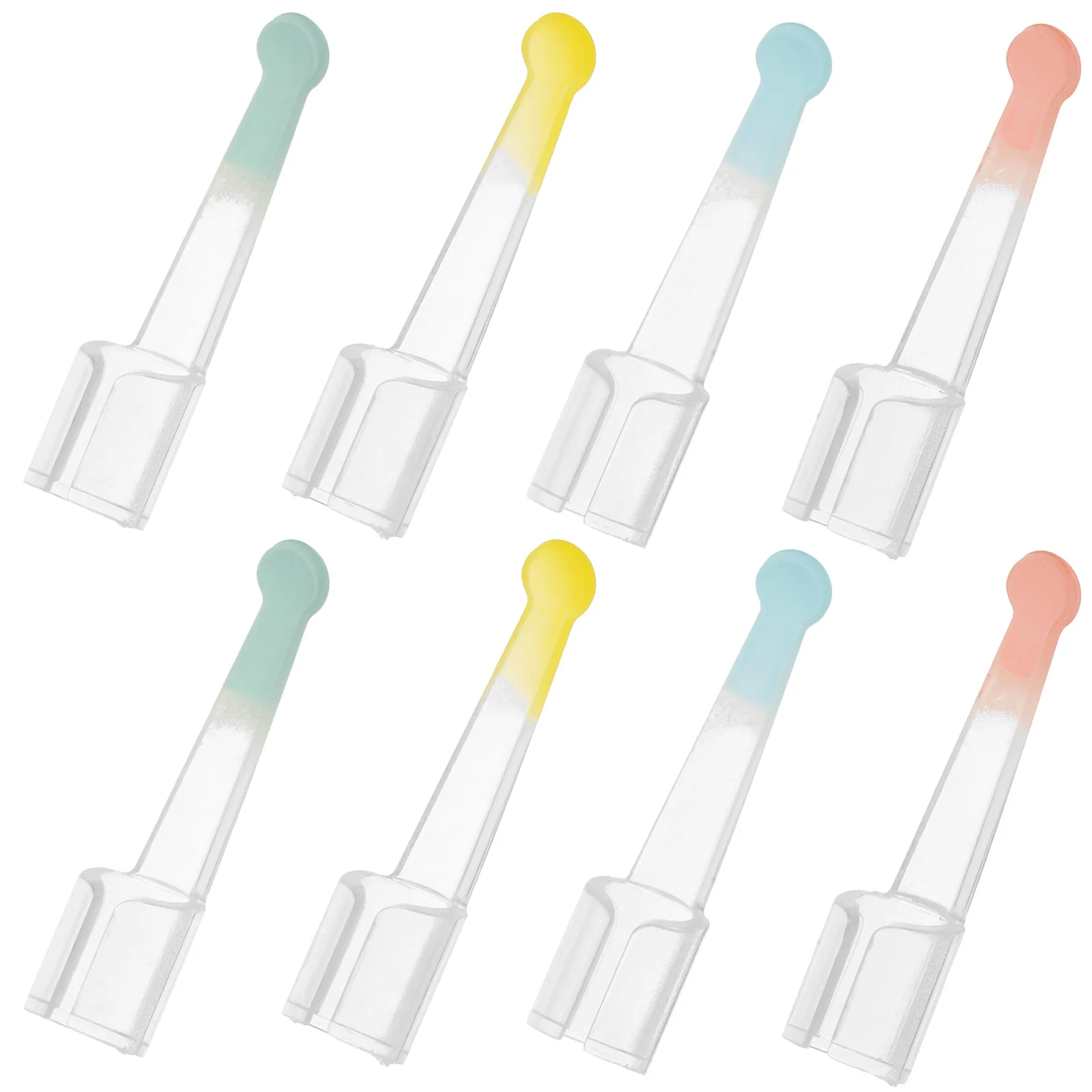 8 قطعة ملعقة شمع الأذن البصرية القابلة للاستبدال مادة البولي بروبيلين أداة تنظيف الأذن كاميرا الأذن ملعقة مدمجة مزيل شمع الأذن ملحق #6