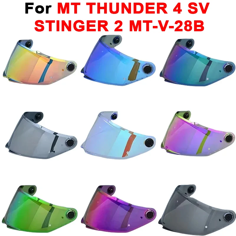 Helmet Visor for MT THUNDER 4 SV STINGER 2 MT-V-28B Replacement Helmet Shield Glasses Goggles Screen Helmet Part Accessories