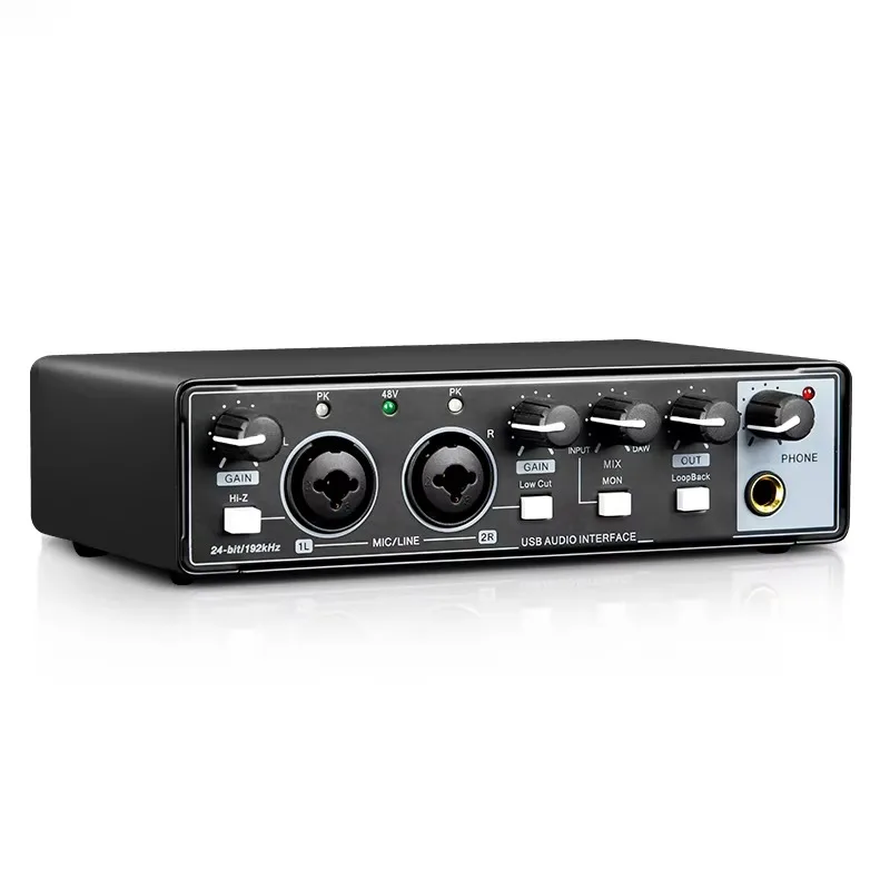 

Professional computer recording field equipment singing USB external guitar audio room sound card