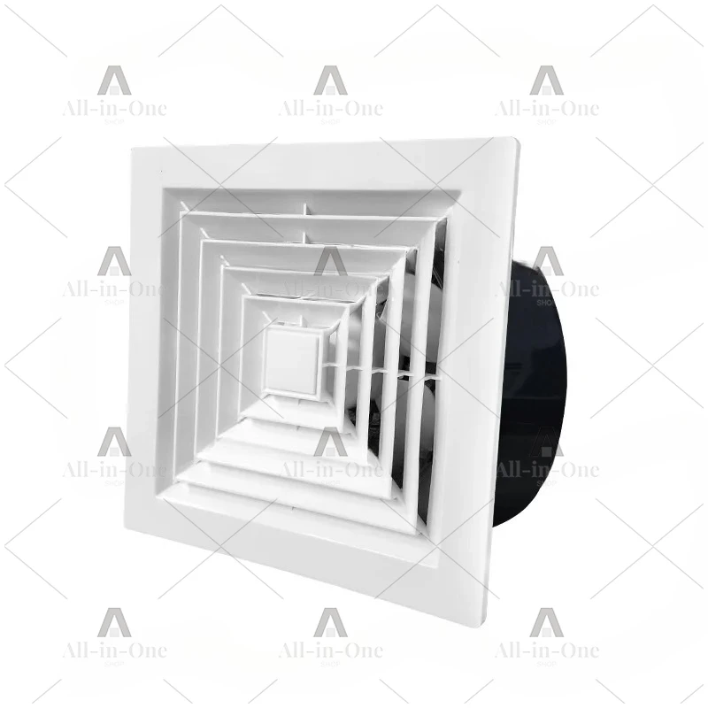 Photovoltaic Integrated Ceiling Exhaust Fan Gypsum  Kitchen Bathroom Exhaust Fan