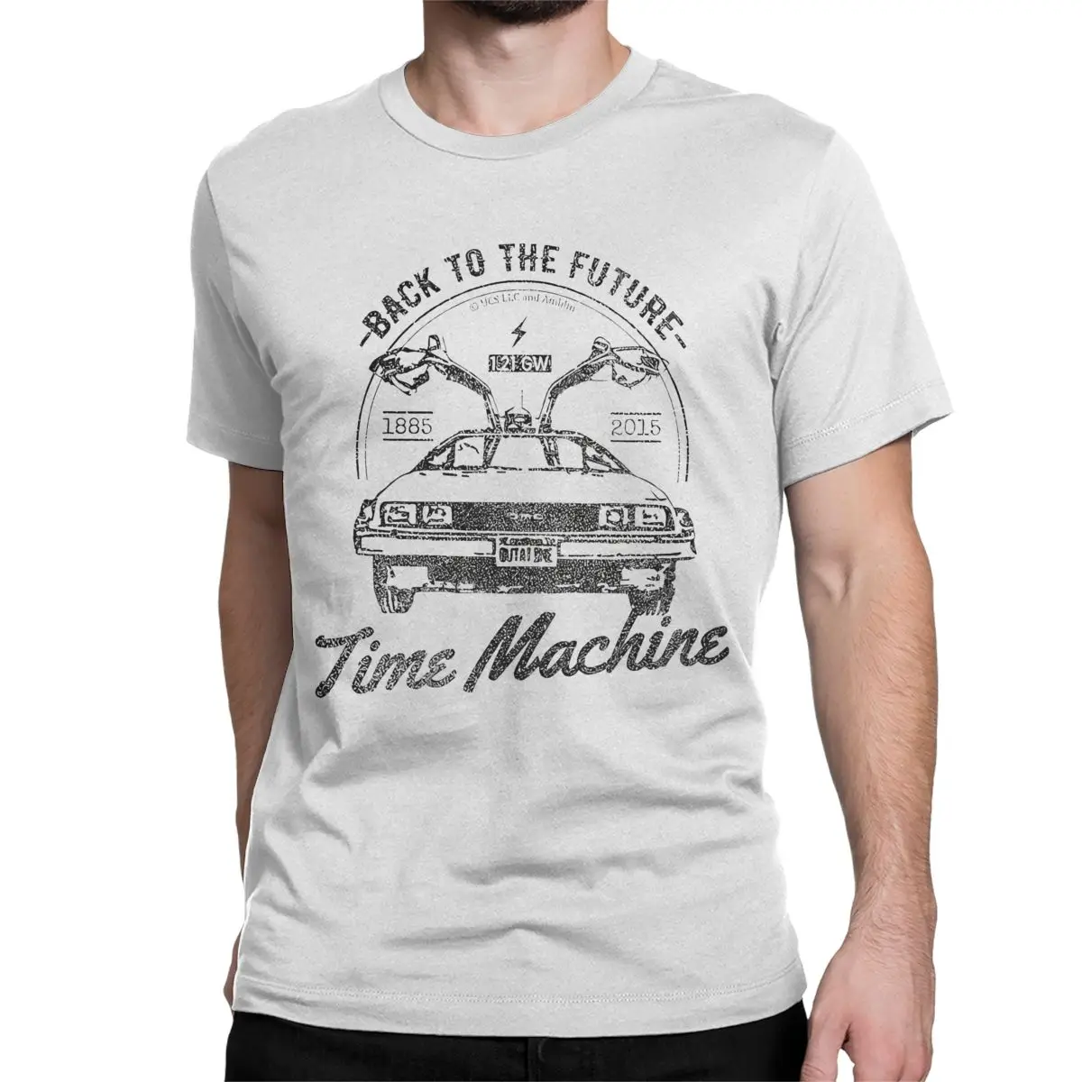 Time Machine Back To The Future T-Shirts for Men Women Movie Series Amazing Pure Cotton Tees T Shirts Graphic Printed Tops