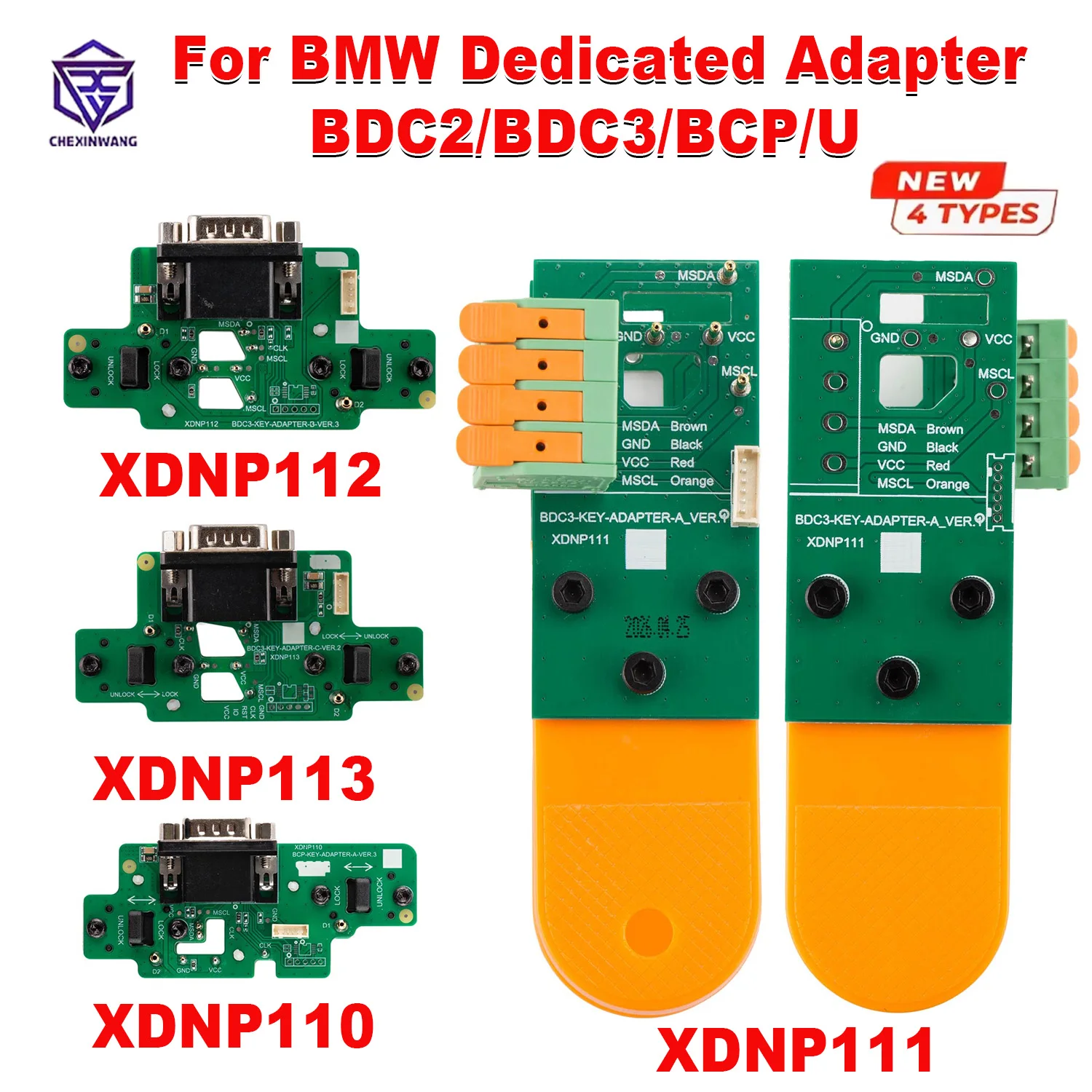 Xhorse XDNPBDGL For BMW Dedicated Adapter BDC2/BDC3/BCP/U Key Cloning Work with Multi Prog VVDI PROG VVDI Key Tool Plus Series
