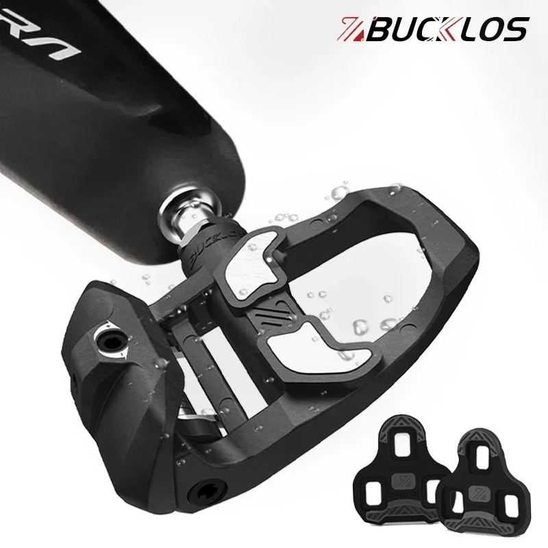 

BUCKLOS Bicycle Pedals for LOOK KEO Clip Cleat Pedal Self-Locking Road Bike Clipless Pedals for Look System Carbon Titanium