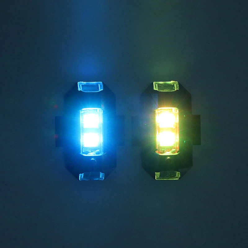 Motorcycle Lights Drone Strobe Light USB LED Anti-Collision Bike Aircraft Night Flying Mini Flashing Warning Signal Light