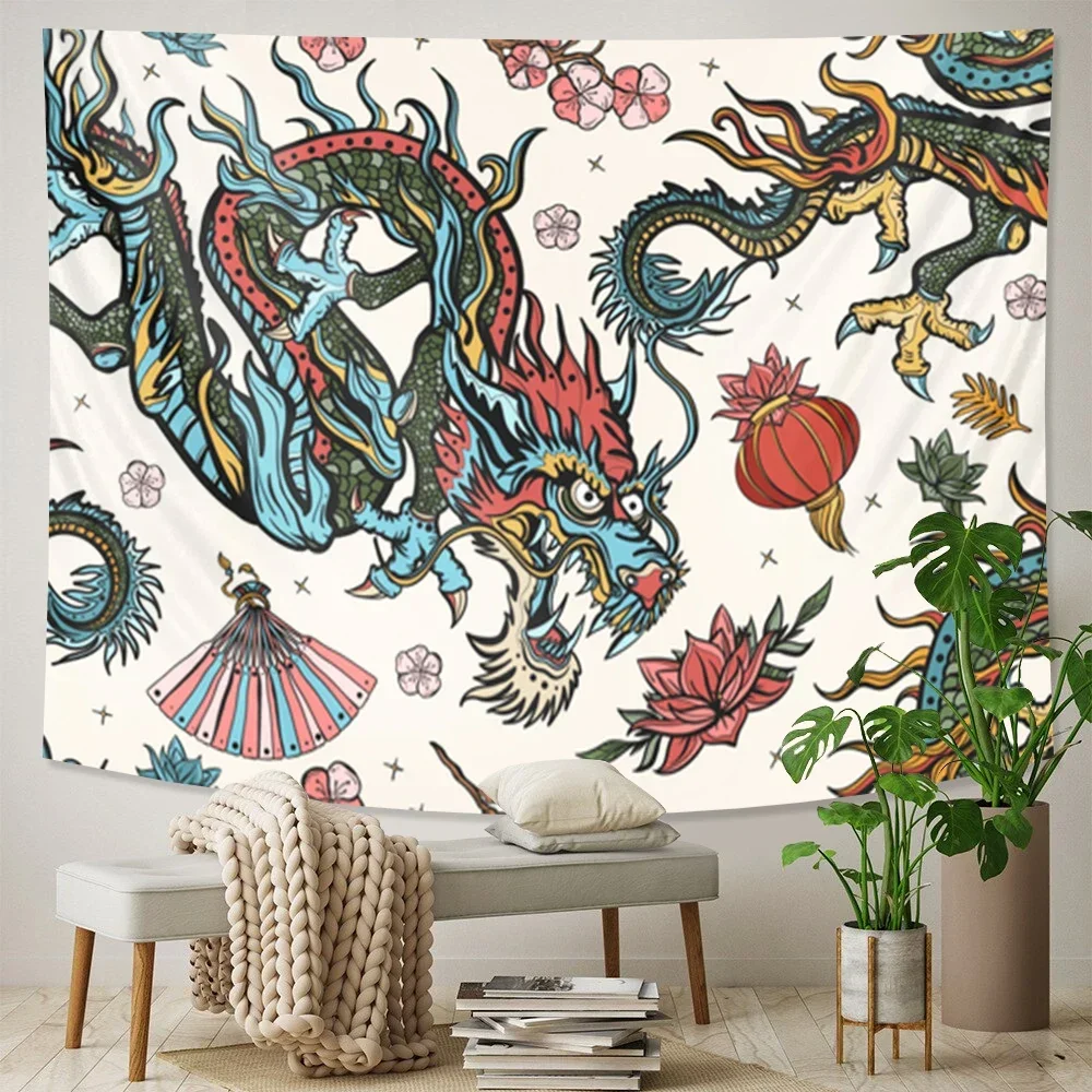 Psychedelic Scenes Animals Home Art Decor Tapestry Hippies Aspire to Freedom Boho Decor Yoga Mattress Sheets