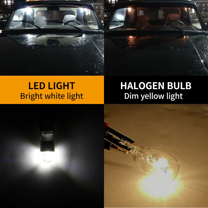 4x LED Clearance Light Bulb Lamp W5W T10 Canbus For Skoda Fabia MK1 MK2 MK3 Felicia Superb Octavia 1 2 3 A5 A7 Rapid Yeti Karoq