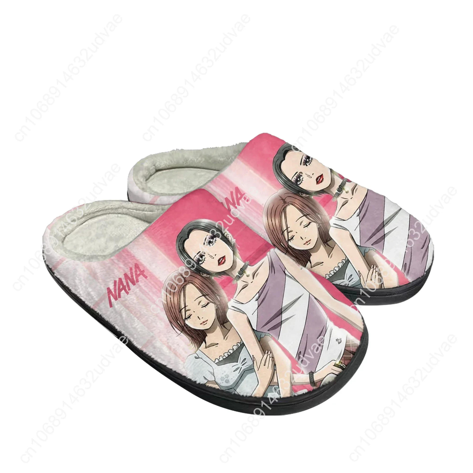 Osaki NANA Komatsu Shoujo Comics Home Cotton Custom Slippers Mens Womens Sandals Plush Casual Keep Warm Shoes Thermal Slipper