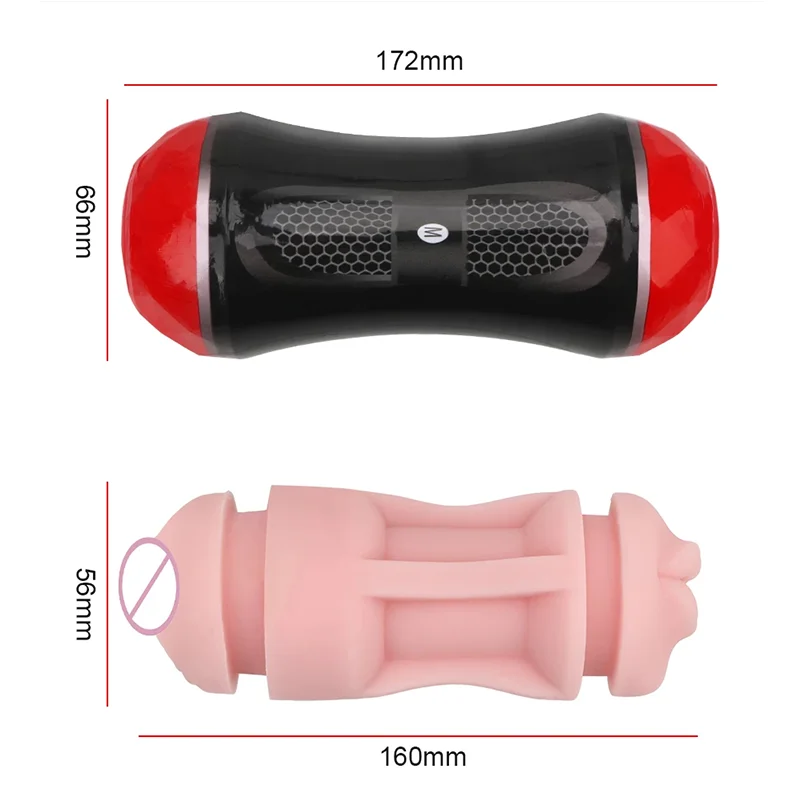 Male Masturbator Cup Artificial Vaginal Sex Toys For Men Realistic Pussy Glans Sucking Penis Pump Sexy Adult Erotic Products 18