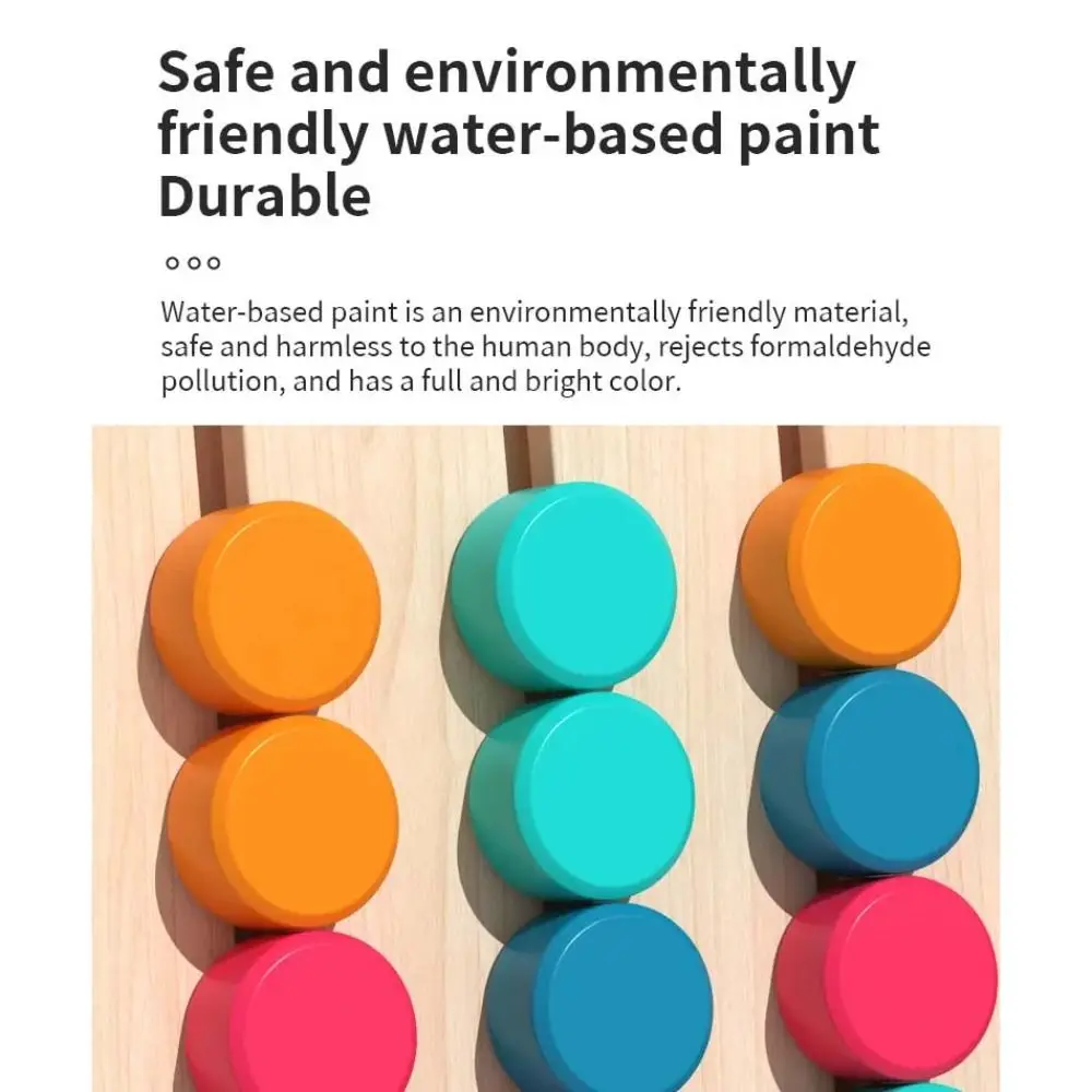 Brain Logic Colors Matching Game Training Aufklärung Frühpädagogisches Denken Entwicklungsspielzeug Feinmotorik aus Holz