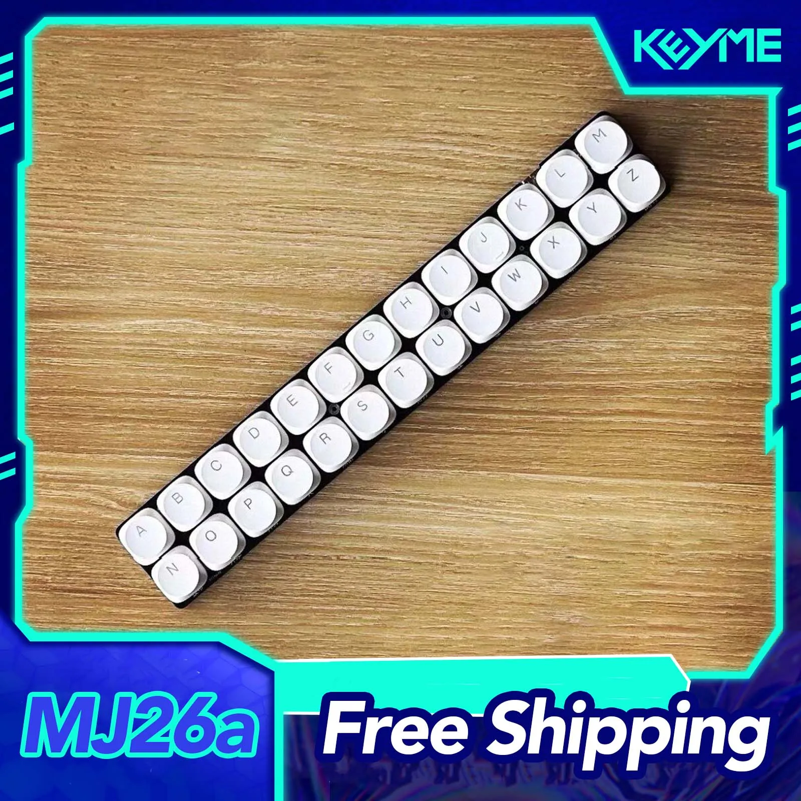 

Проводная клавиатура MJ26a RGB, низкопрофильная игровая клавиатура с поддержкой VIAL, 26 настраиваемых клавиш, аксессуары для ПК-геймеров, подарки