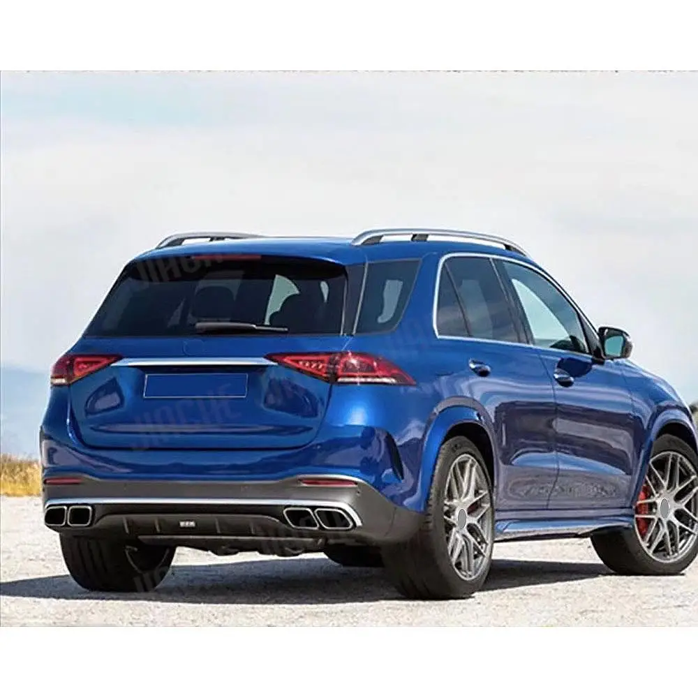 

Задний бампер автомобиля, наконечник выхлопной трубы, разветвитель, диффузор, защита для Mercedes Benz GLE GLS V167 X167 GLE63 для AMG 2020+ с отверстием