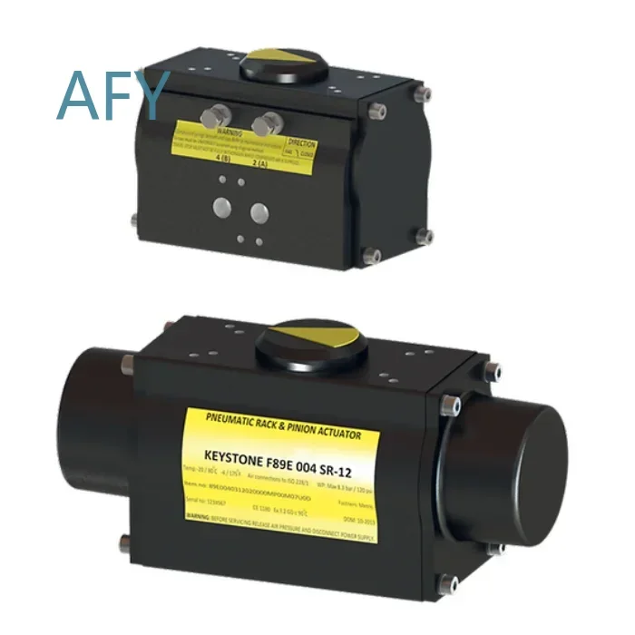 Keystone F89U for pneumatic right angle rotary actuator for control valve single acting double acting actuator for industrial
