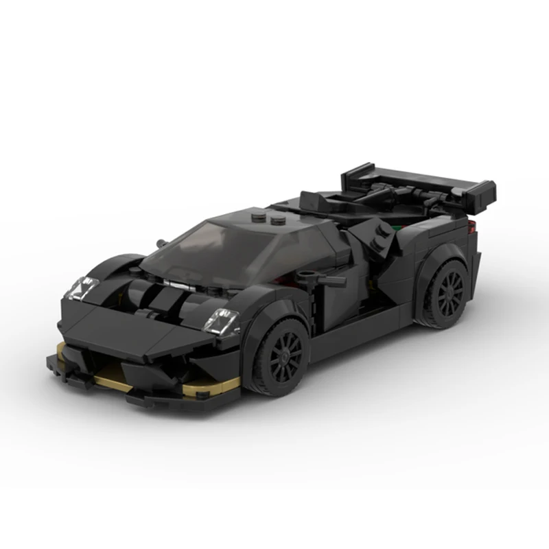 MOC Lambo SUV Urus Huracan Sports Car Trailer Building Blocks Speed Racing Vehicle Bricks Garage Toys Christmas Gifts For Kids