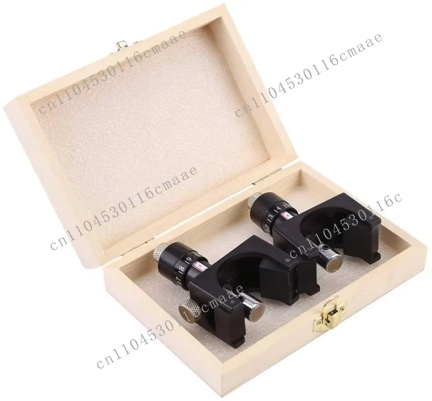 2Pcs Magnetic Plane Insert Setting Fixture Instrument Setting Woodworking Tools with Wooden Case
