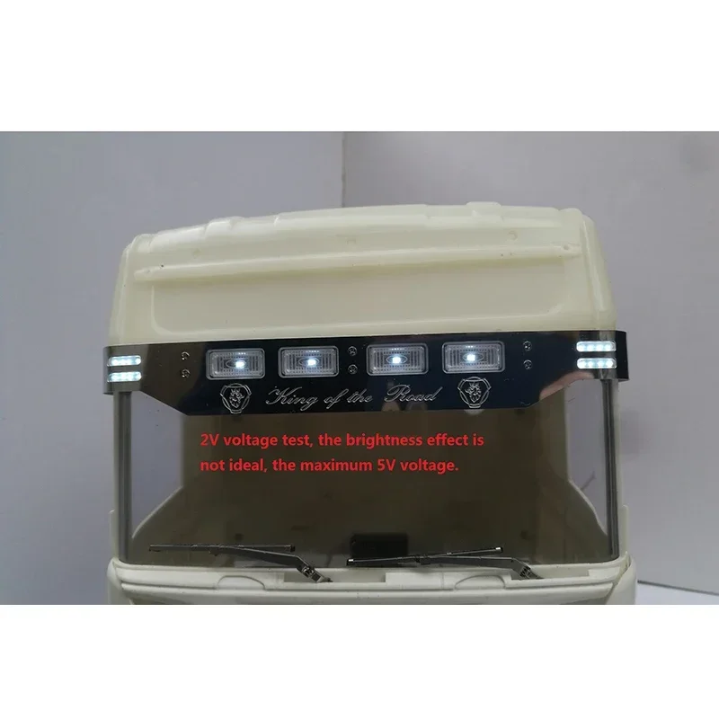 Luces LED para visera para camión Tamiya RC 1/14 Scania R620 56323, piezas de bricolaje para coche