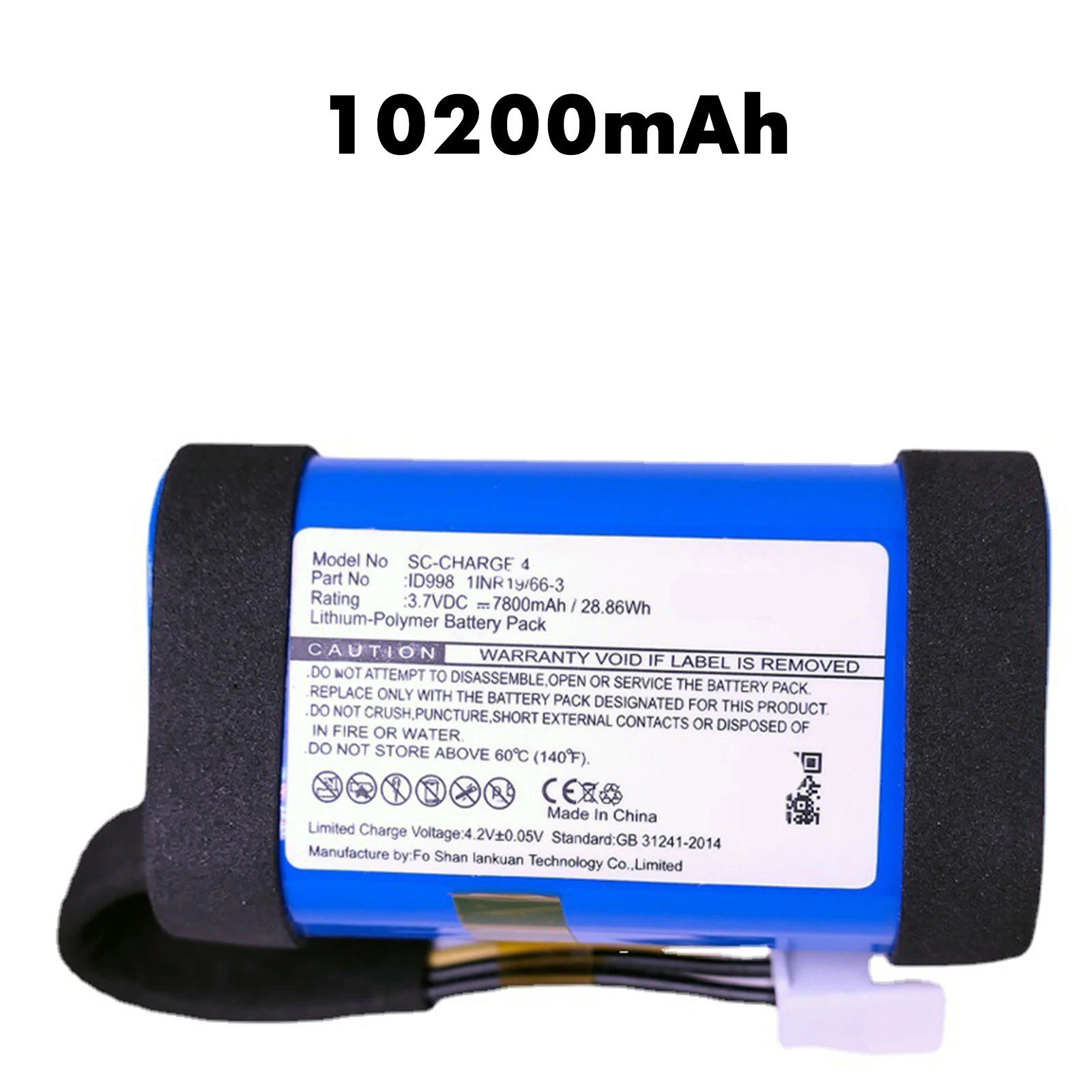 CAESEA 3.7V 10200mAh Li-ion Battery Replacement for JBL Compatible Charge 4 Charge 4BLK Charge 4J Charge 4BLUAM P/N ID998 S