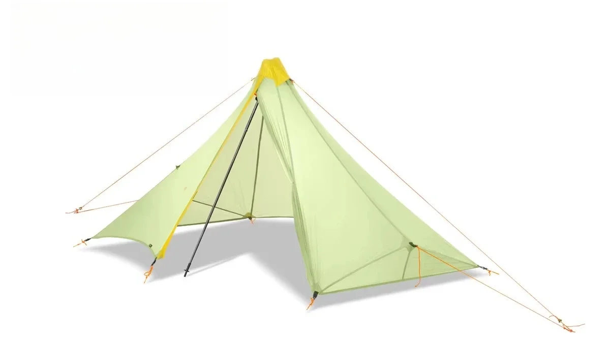 One-bedroom, foldable, pyramid tent, outdoor, four-season tent, single-tier tent