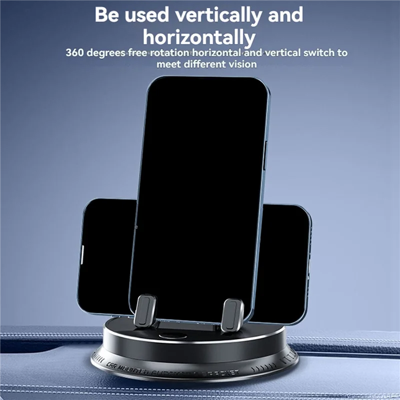 2X حامل هاتف السيارة للوحة القيادة العالمي 360 °   حامل هاتف من السيليكون قابل للدوران بيد واحدة لاستخدام السيارة