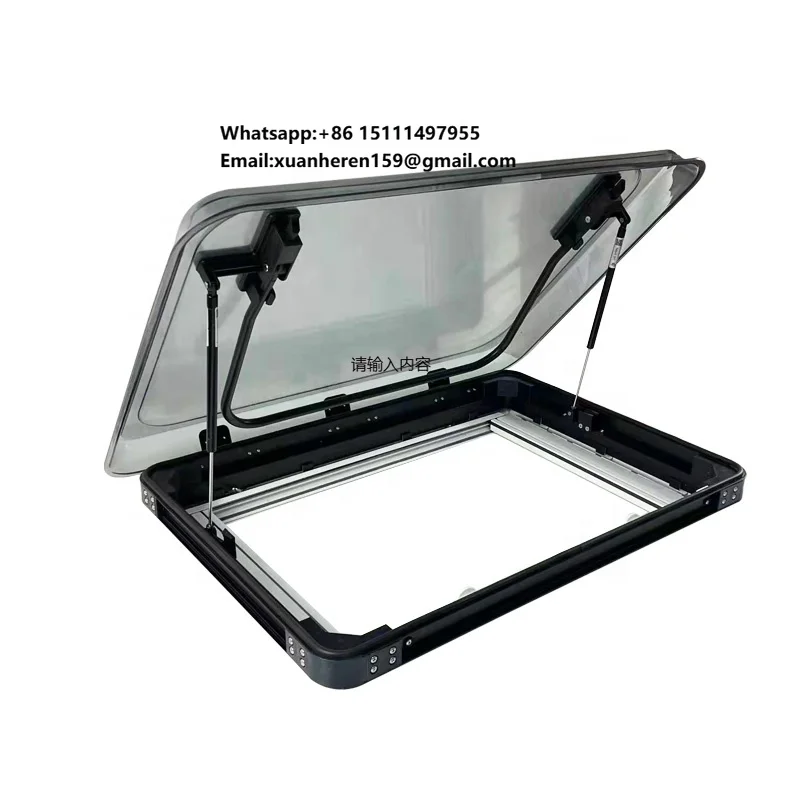 

Rv Skylight Sunroof Aluminum Led Light Car Roof Window Gauze Screen Blackout Curtain
