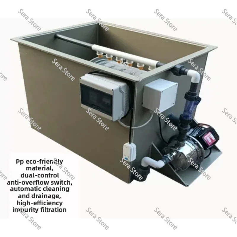30 Ton Heavy Drum Micro Filter Fish Pond Drum Machine Filter Aquaculture Automatic Backwashing Koi Pond Water Circulation System