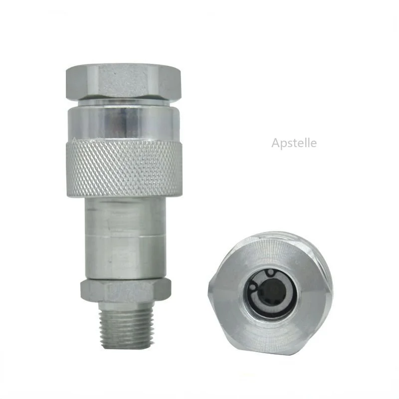 SIZE-B Hydraulic Wrench Jack Ultra-high Pressure Oil Pipe Quick Connector 1/4 3/8 Inch Thread Locking Hydraulic Quick Connector